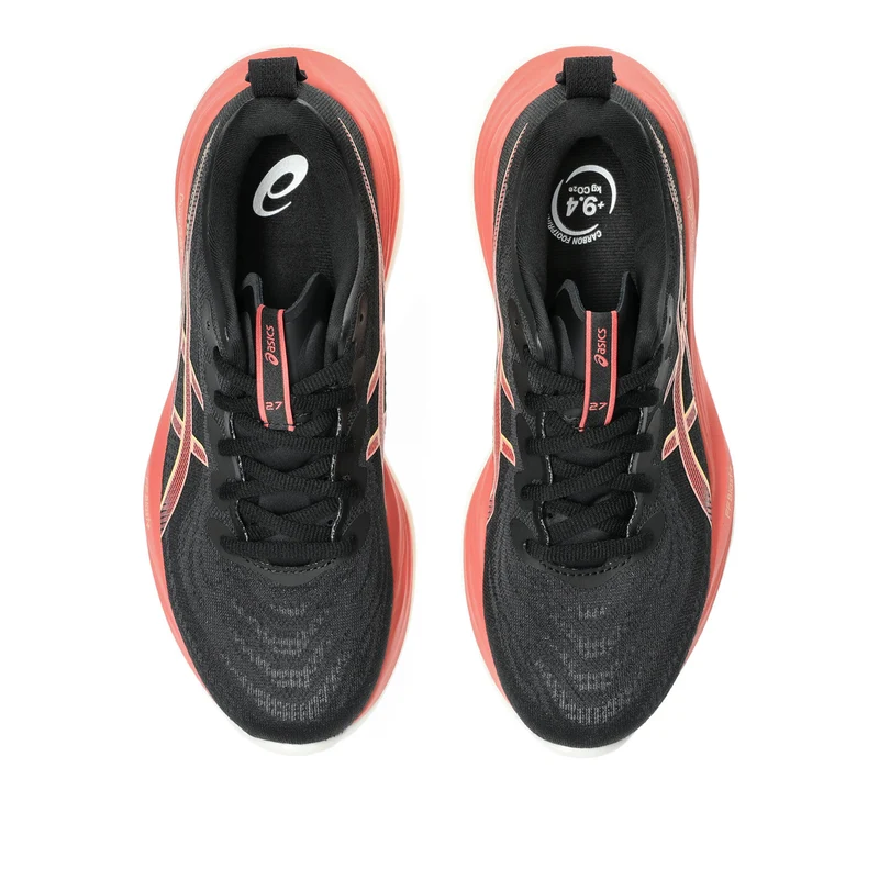 Gel-Cumulus 27 Chaussure De Running Sans Stabilisateurs Femmes-Noir,Corail