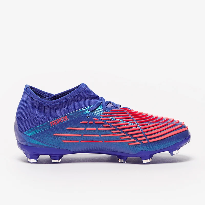 adidas Enfant Predator Edge.1 FG - Bleu Hi/Turbo/Bleu Hi