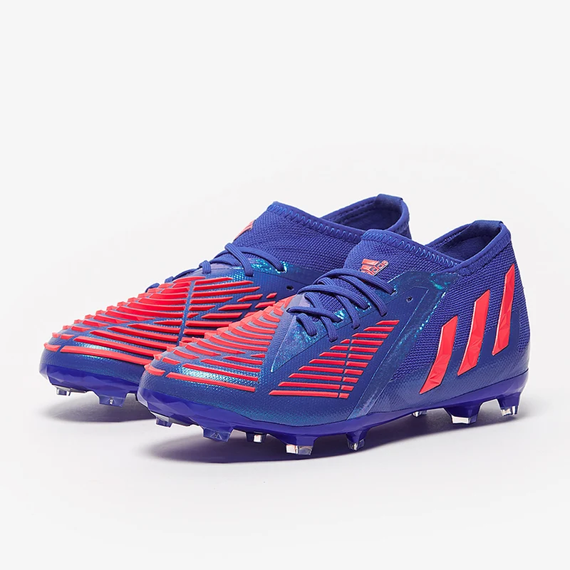 adidas Enfant Predator Edge.1 FG - Bleu Hi/Turbo/Bleu Hi