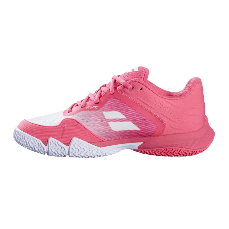 Premura 3 PADL Chaussures padel Femmes-corail, blanc