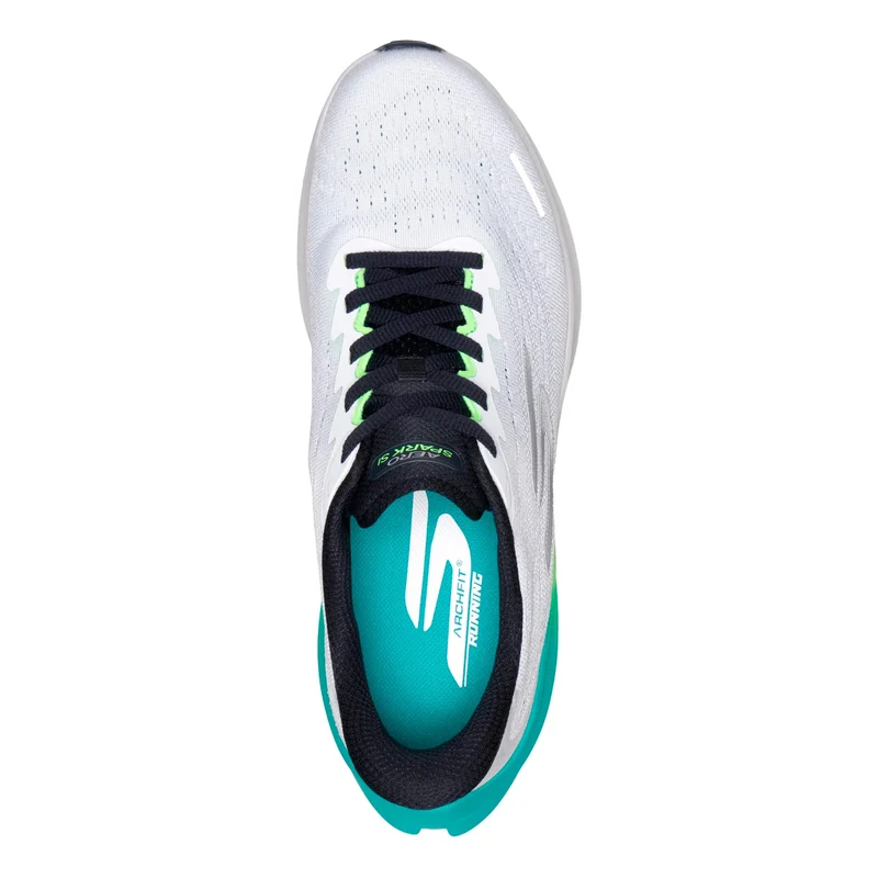 SKX Aero Spark Slip-In Chaussure de running sans stabilisateurs Hommes - blanc, jaune lemon