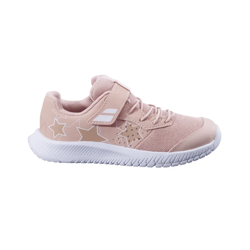 Pulsion Chaussures Toutes Surfaces Enfants-Rosé, Blanc