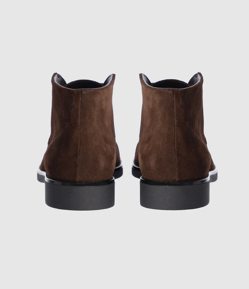 Bottines suede à lacets marron ODESSA