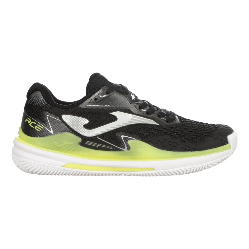 Ace Chaussure terre battue Femmes - noir, jaune lemon
