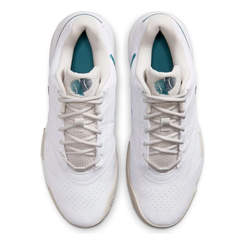 Court Lite 4 Chaussure terre battue Hommes - blanc, bleu petrol