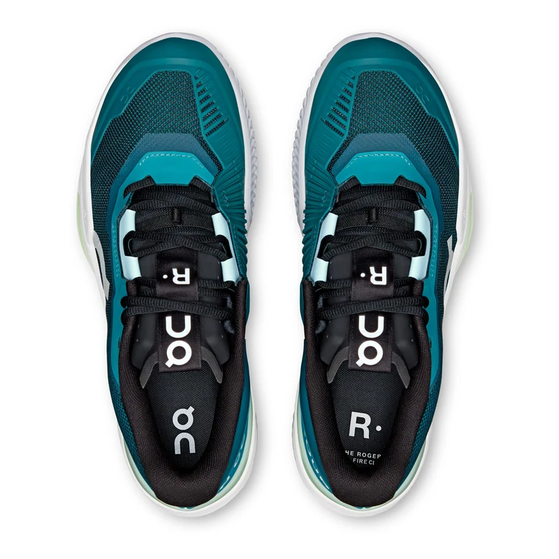 THE ROGER Pro Fire Chaussure terre battue Hommes - bleu petrol, blanc