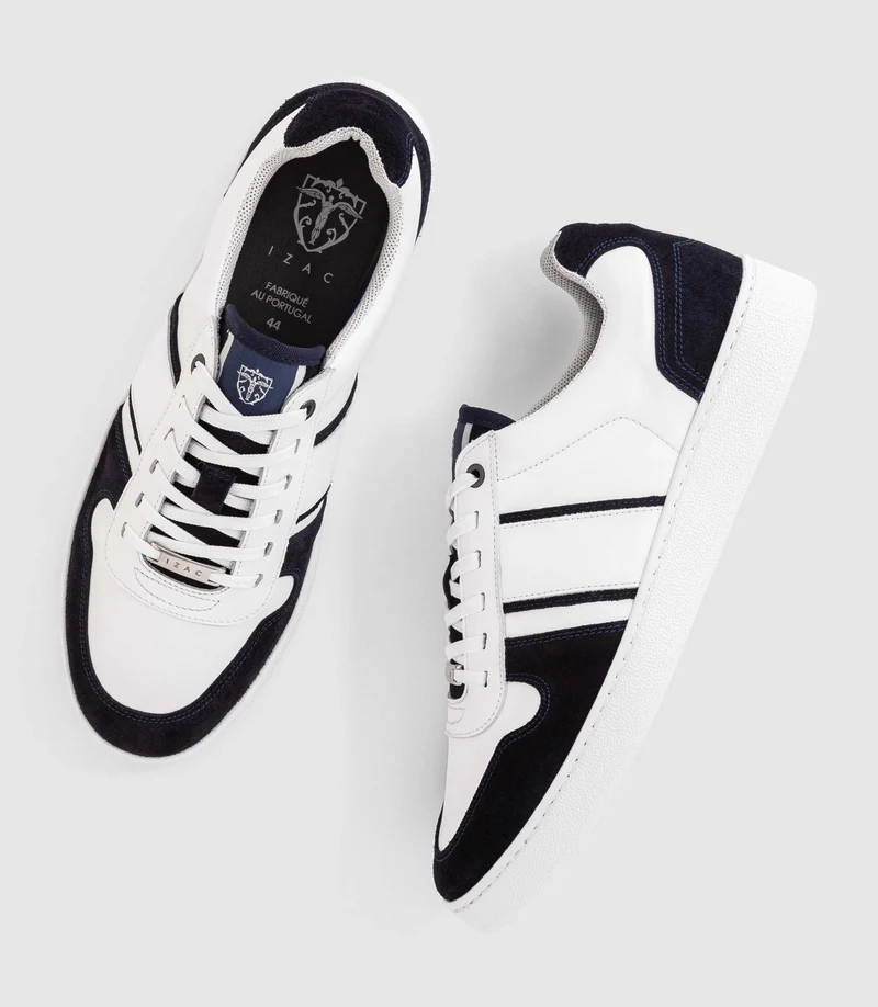 Sneakers marine-blanche "Gaspard"