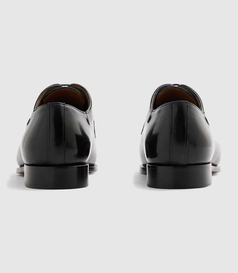 Derby en cuir marine "Elvio"