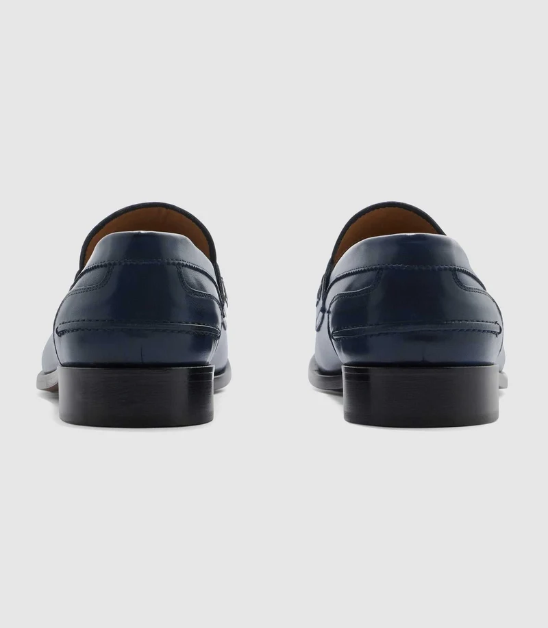 Mocassin couture marine "Erasmus"