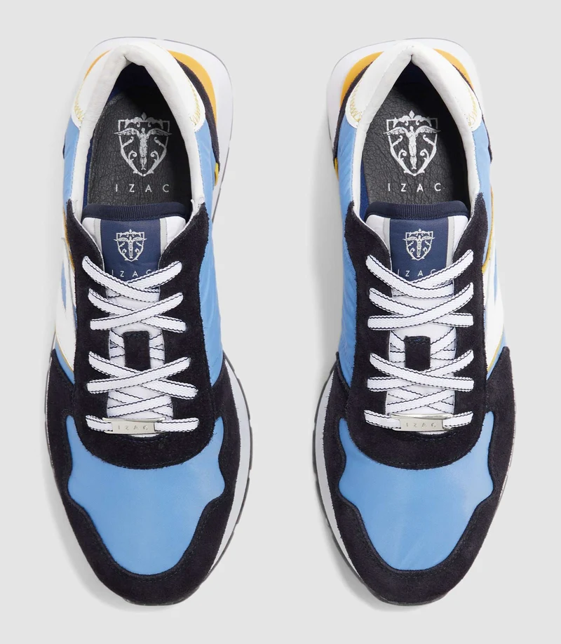 Sneakers bleu ciel et marine "Edisson"