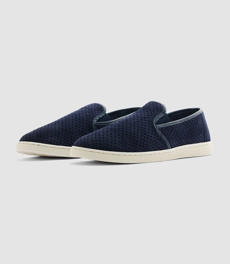 Mocassin fantaisie marine "Eloi"