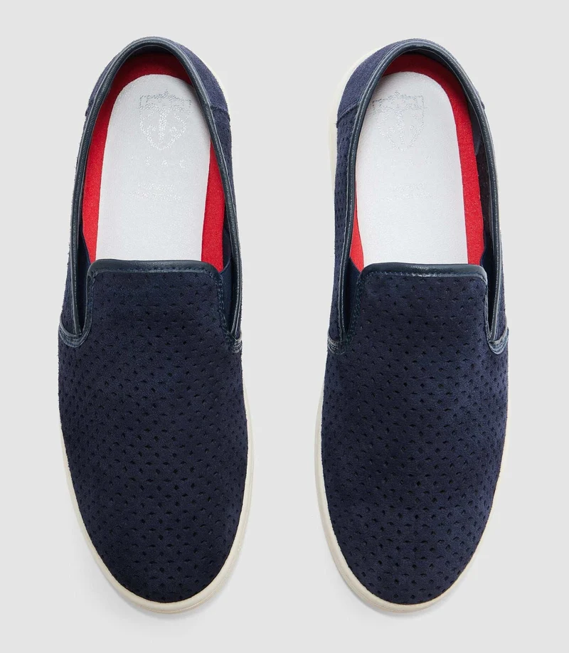 Mocassin fantaisie marine "Eloi"