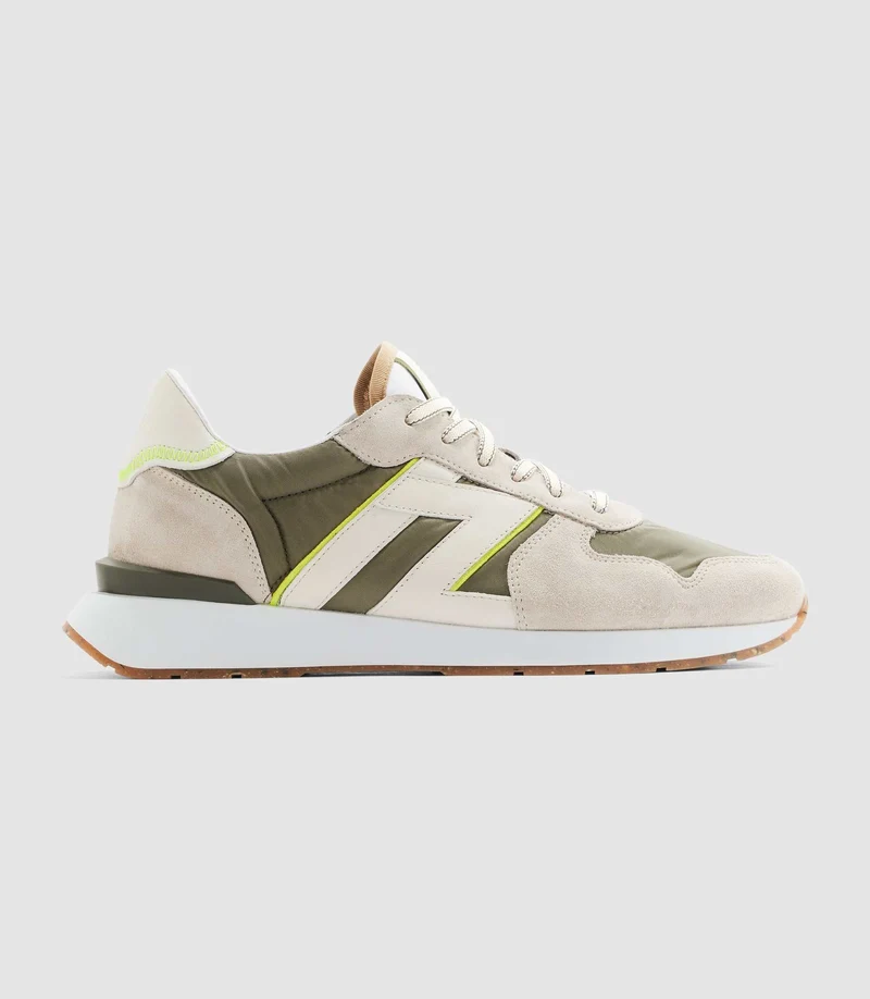 Sneakers taupe et kaki "Edisson"