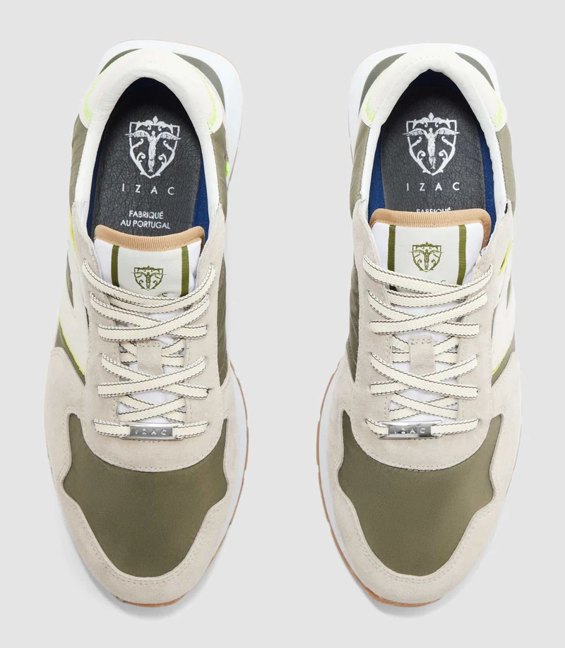 Sneakers taupe et kaki "Edisson"
