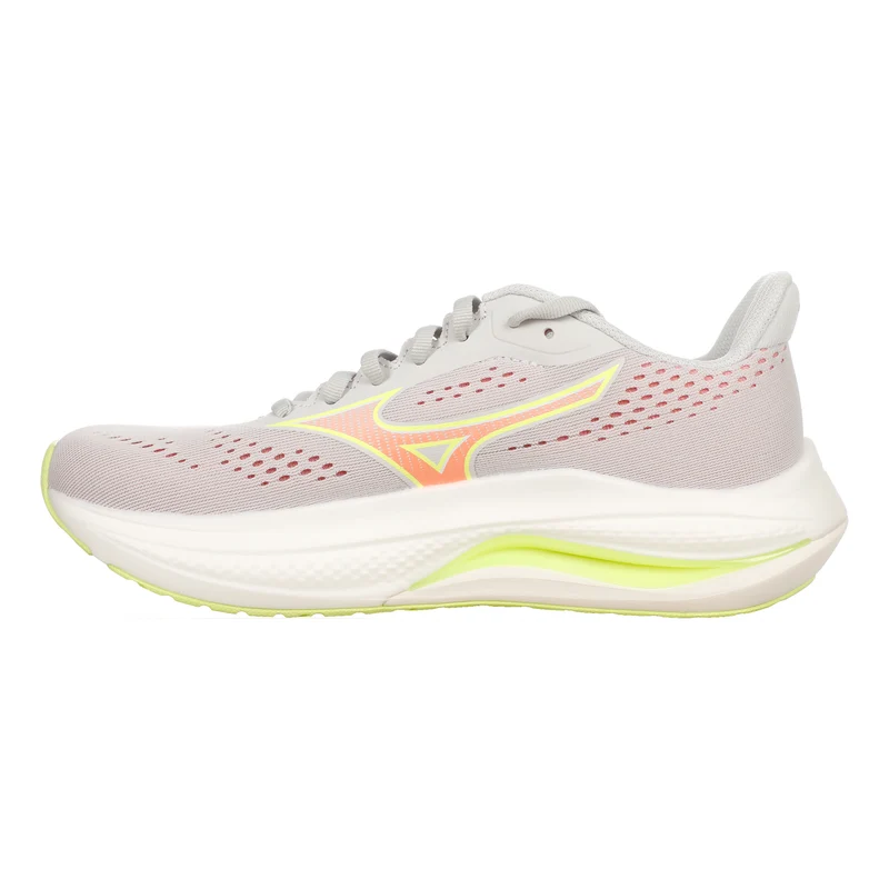 Wave Inspire 22 Chaussure de running avec stabilisateurs Femmes - gris clair, jaunes fluo
