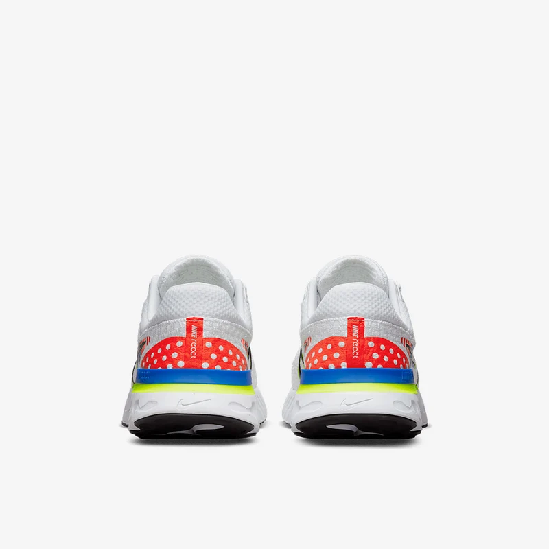 Nike React Infinity Run Flyknit 3 Premium - Blanc/Noir-Racer Blue