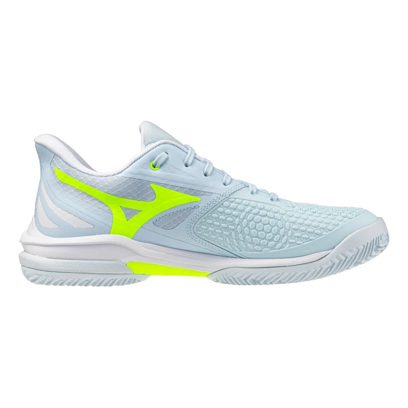 Wave Exceed Tour 7 Chaussure terre battue Femmes - blanc, bleu clair