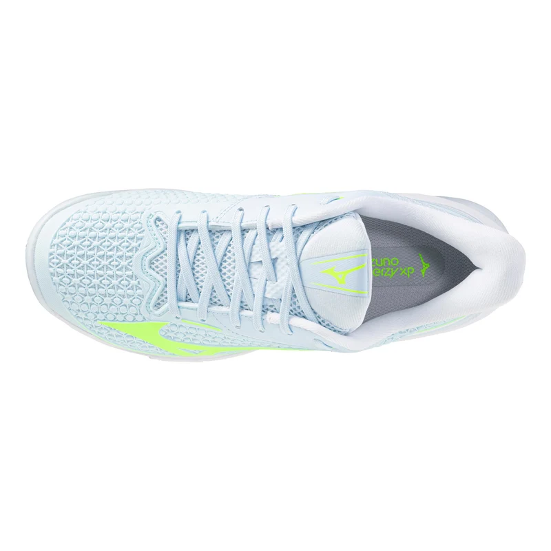 Wave Exceed Tour 7 Chaussure terre battue Femmes - blanc, bleu clair