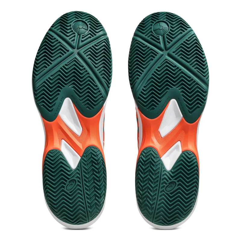Game FF Chaussures padel Hommes - orange fluo, vert foncé