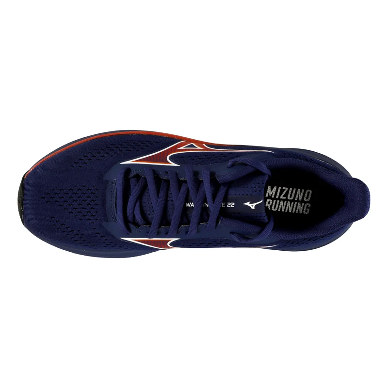 Wave Inspire 22 Chaussure de running avec stabilisateurs Hommes - bleu foncé, rouge
