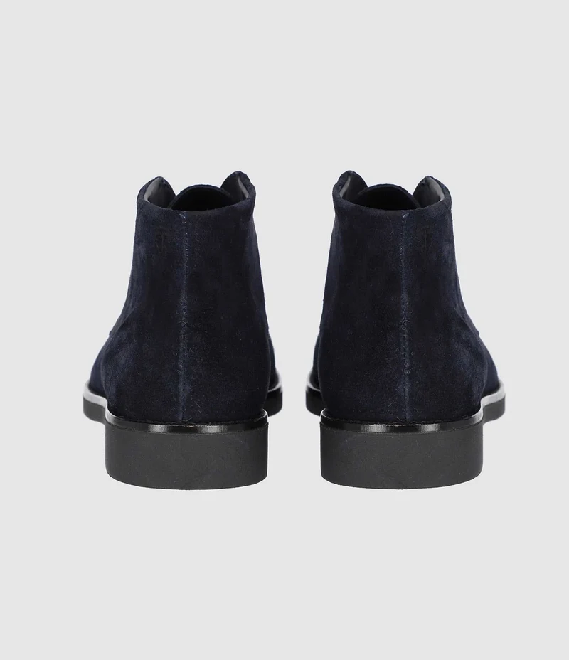 Bottines suède à lacets marine ODESSA
