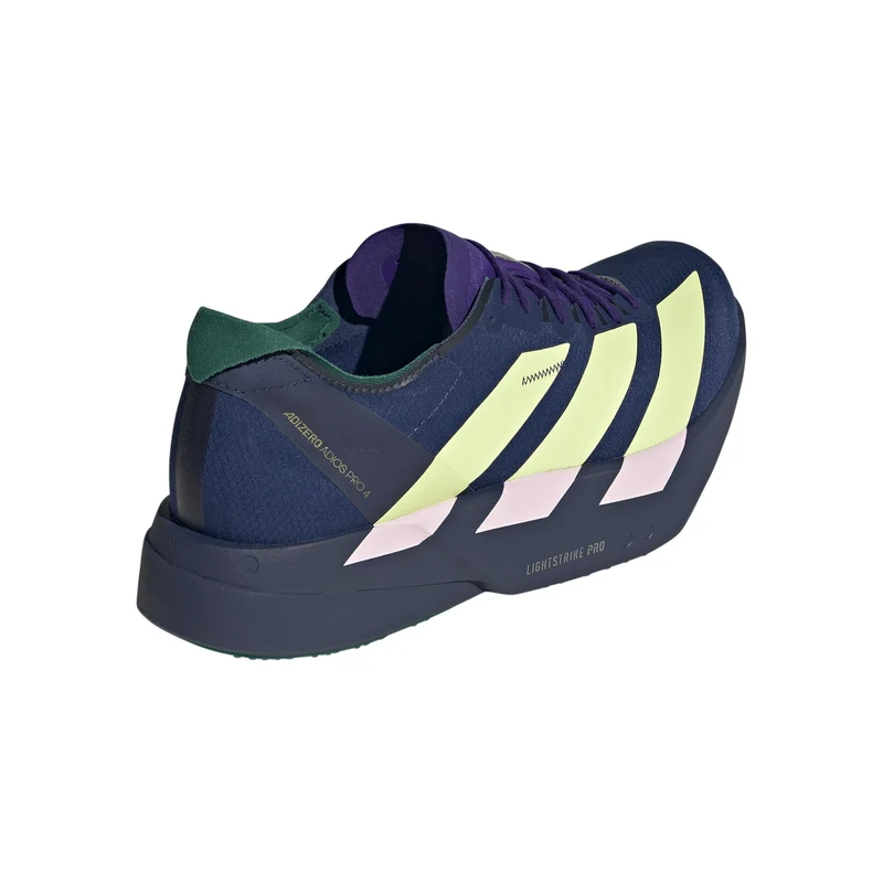 adizero Adios Pro 4 Chaussure de compétition Hommes - bleu foncé, jaune
