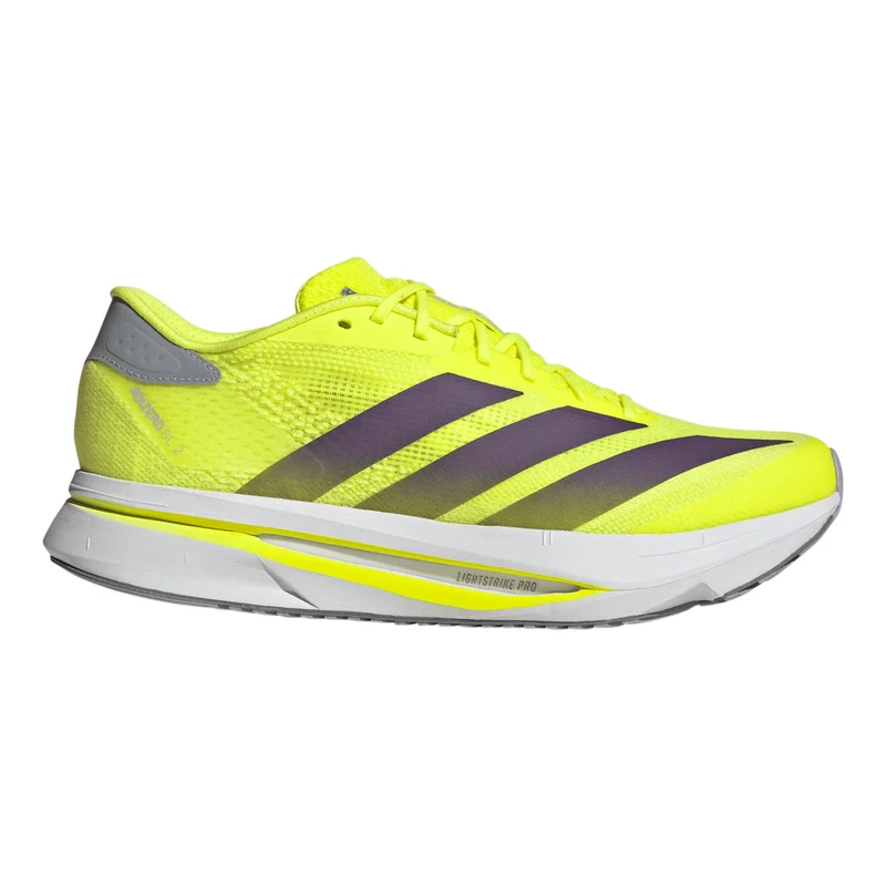 adizero SL 2 Chaussure de running sans stabilisateurs Hommes - jaunes fluo, gris