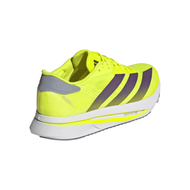 adizero SL 2 Chaussure de running sans stabilisateurs Hommes - jaunes fluo, gris