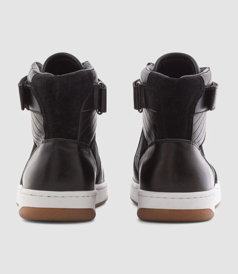 Sneakers en cuir noir "Clement"