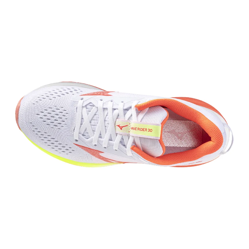 Wave Rider 30 Chaussure de running sans stabilisateurs Femmes - blanc, orange