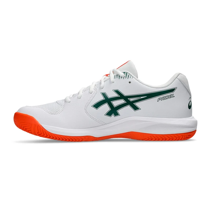 Gel-Dedicate 9 Chaussures padel Hommes - blanc, orange fluo