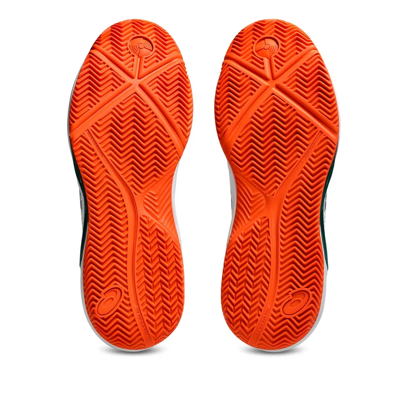 Gel-Dedicate 9 Chaussures padel Hommes - blanc, orange fluo