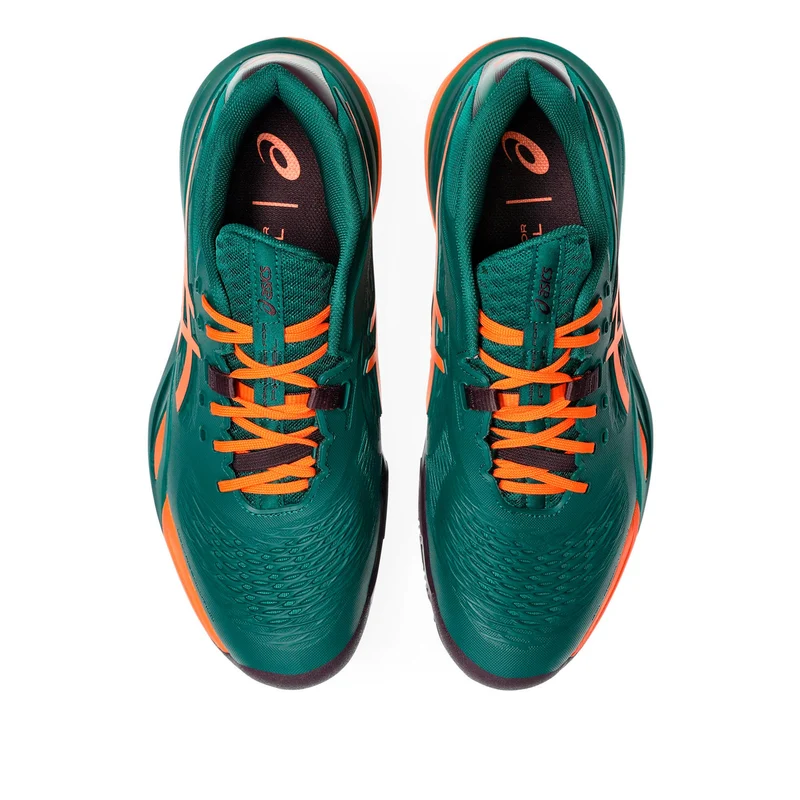 Gel-Resolution X Chaussures padel Hommes - vert foncé, orange fluo