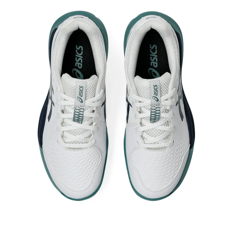 Gel-Resolution X GS Chaussure terre battue Enfants - blanc, bleu petrol