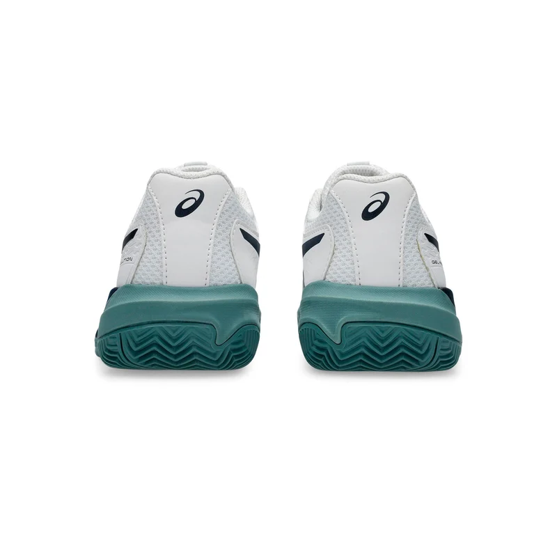 Gel-Resolution X GS Chaussure terre battue Enfants - blanc, bleu petrol
