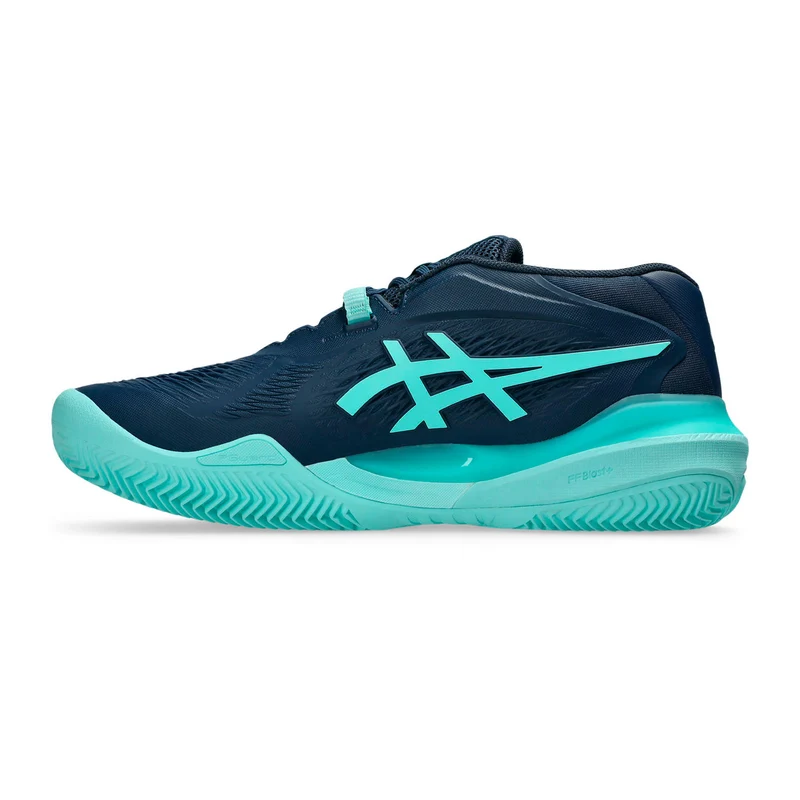Gel-Resolution X Chaussure terre battue Hommes - bleu foncé, menthe