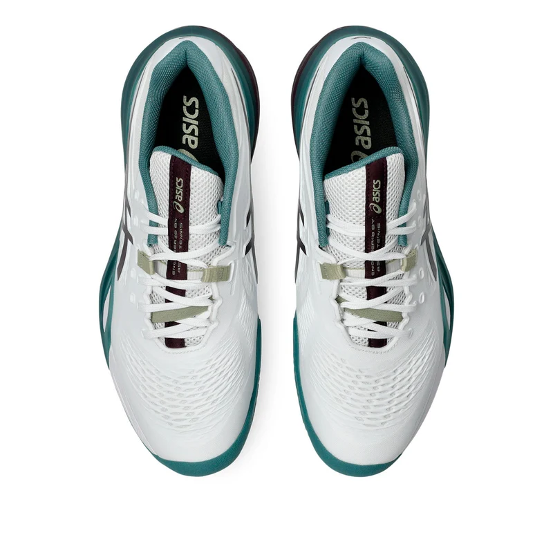 Gel-Resolution X Chaussure terre battue Hommes - blanc, bleu petrol