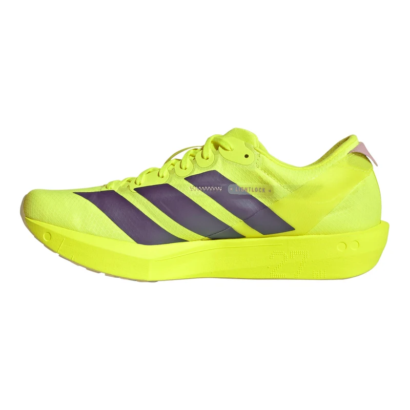 adizero Adios 9 Chaussure de compétition Femmes - jaunes fluo, gris