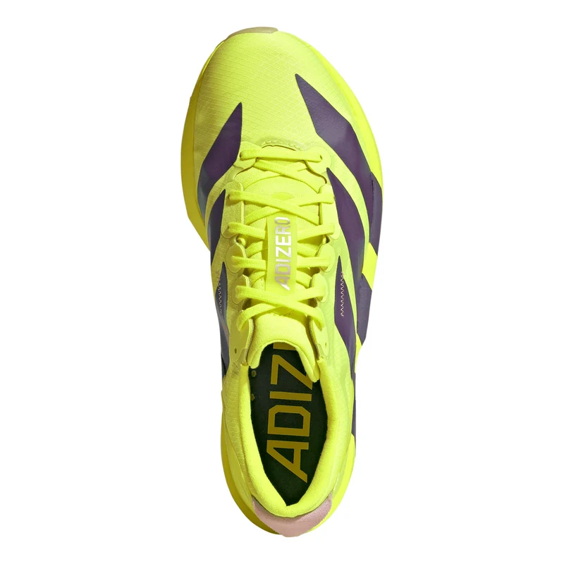 adizero Adios 9 Chaussure de compétition Femmes - jaunes fluo, gris