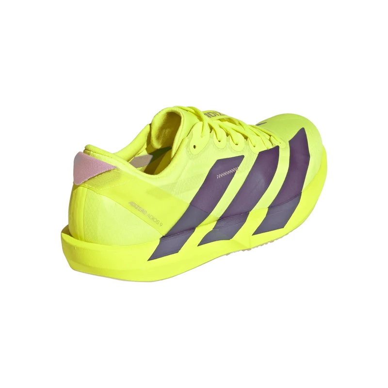 adizero Adios 9 Chaussure de compétition Femmes - jaunes fluo, gris