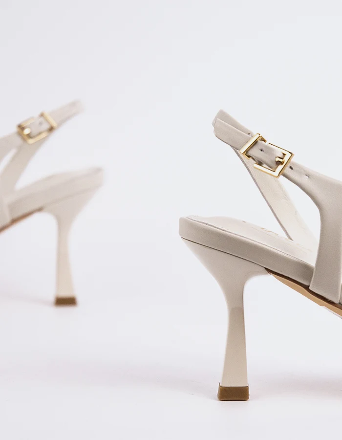 Jaycie Off White Leather