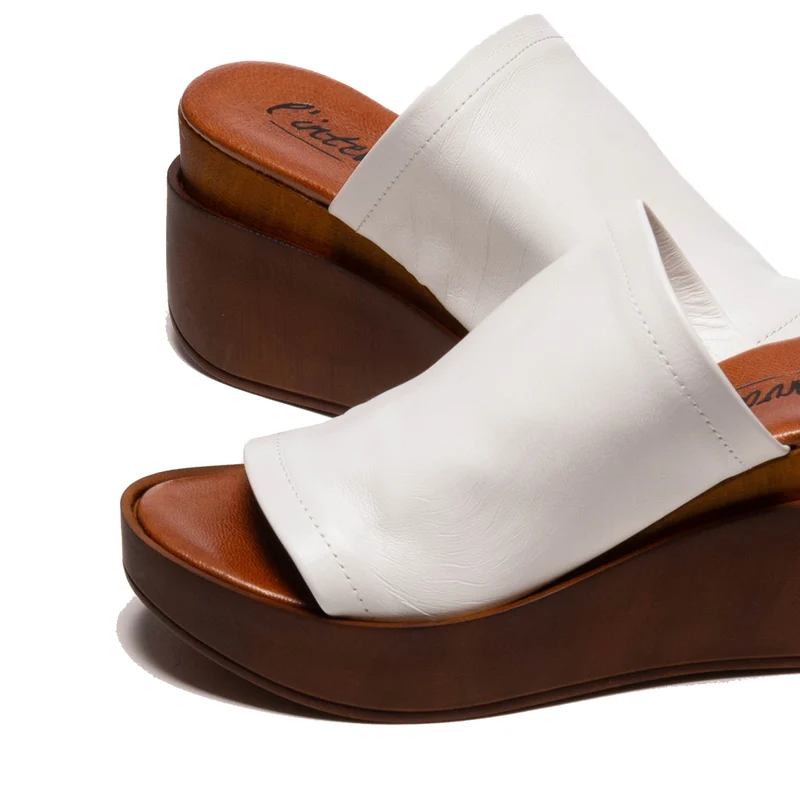 Ophelia White Leather