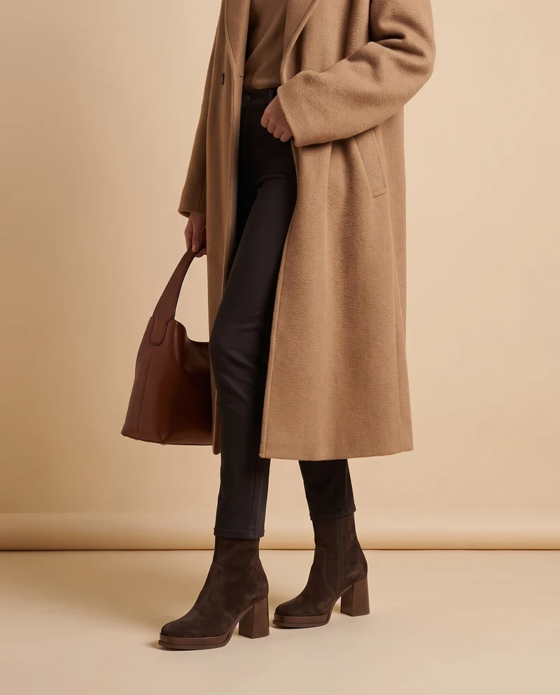 CELESTE MARRON SUEDE
