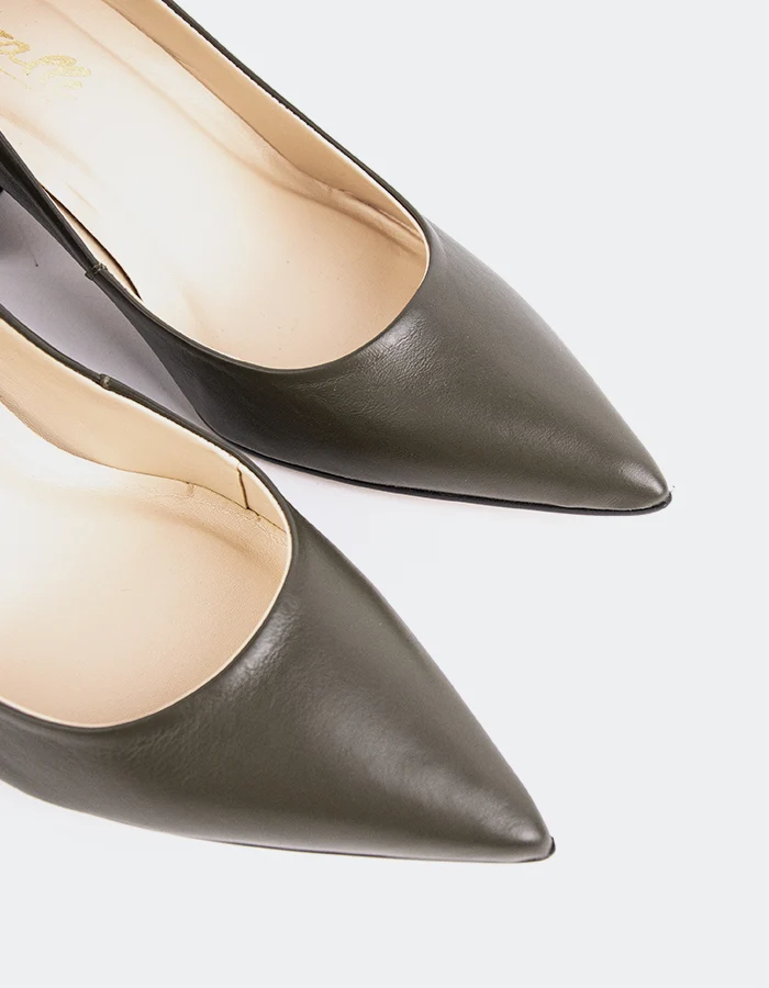 Josephine Khaki Leather