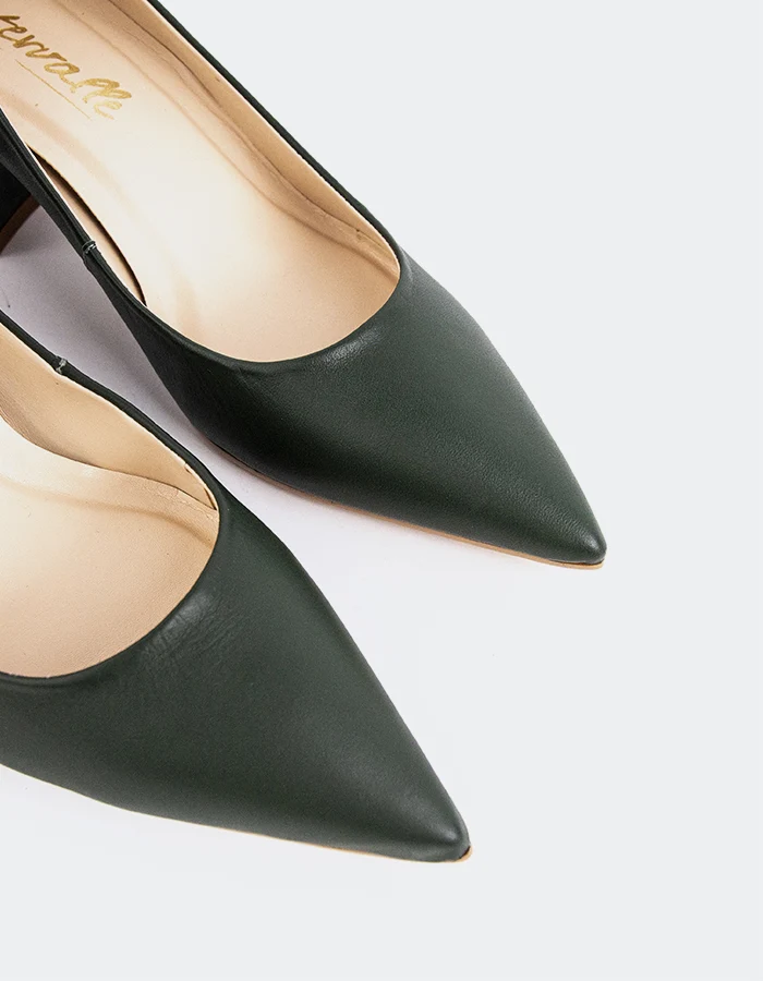 Josephine Dark Green Leather