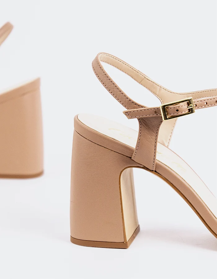 Daffy Dark Nude Leather