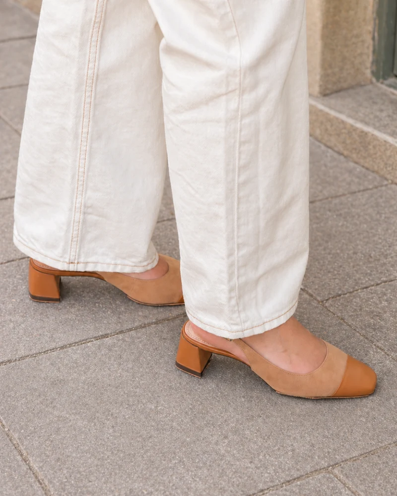 Marieliz Camel Suede
