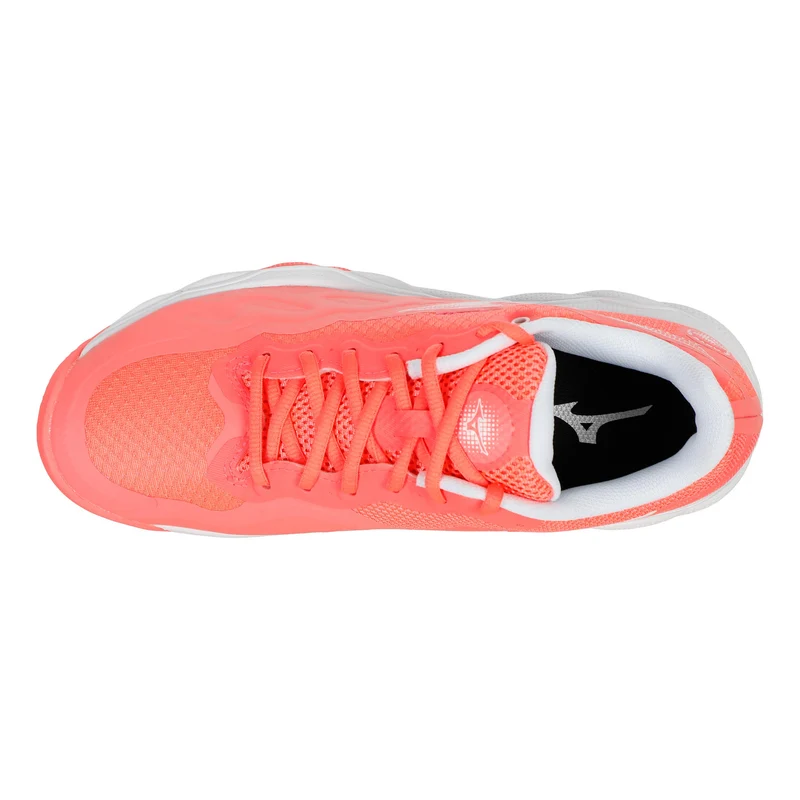 Wave Enforce Court Chaussure terre battue Femmes - corail, blanc