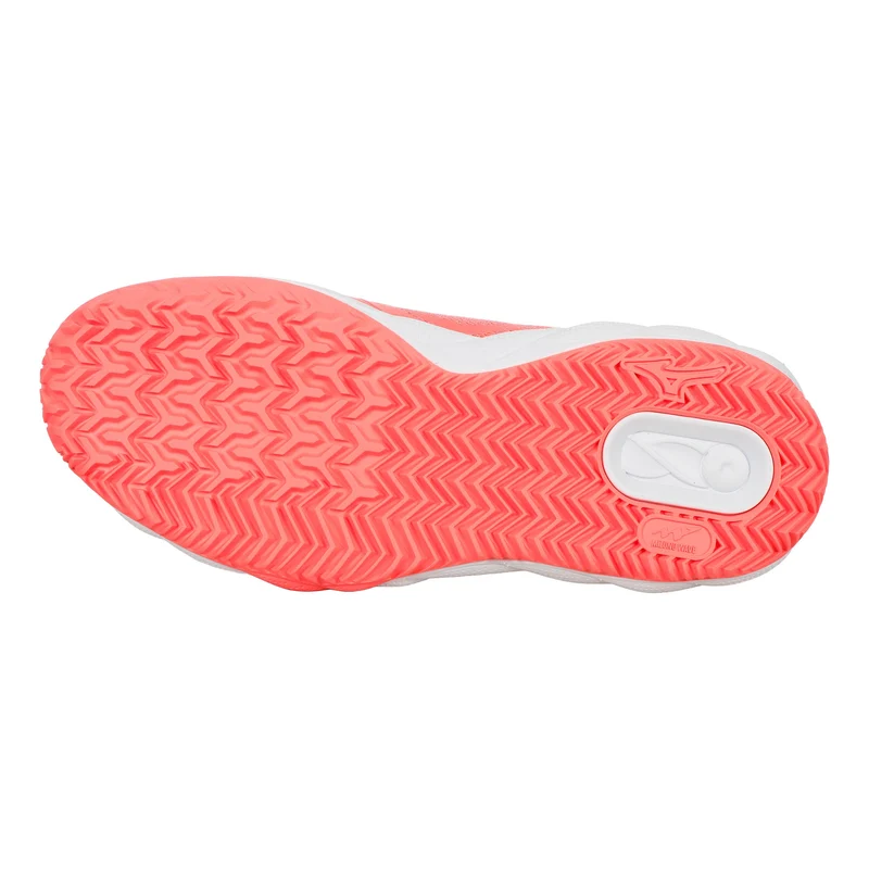 Wave Enforce Court Chaussure terre battue Femmes - corail, blanc