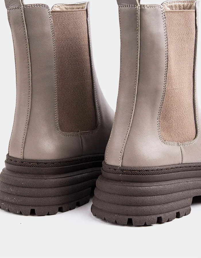 Lysandre Taupe Leather